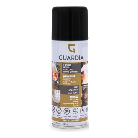 Guardia Waterproof Anti-Stain Protector Spray 250ml Sneaker Care For Shoes, Clothes, Sofas, Car Seats, Leather, Suede